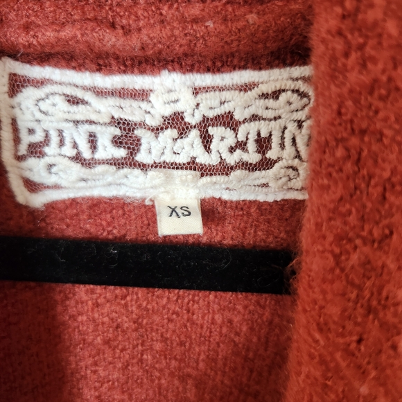 Pink Martini Rust Open-Front Coat - Picture 3 of 4